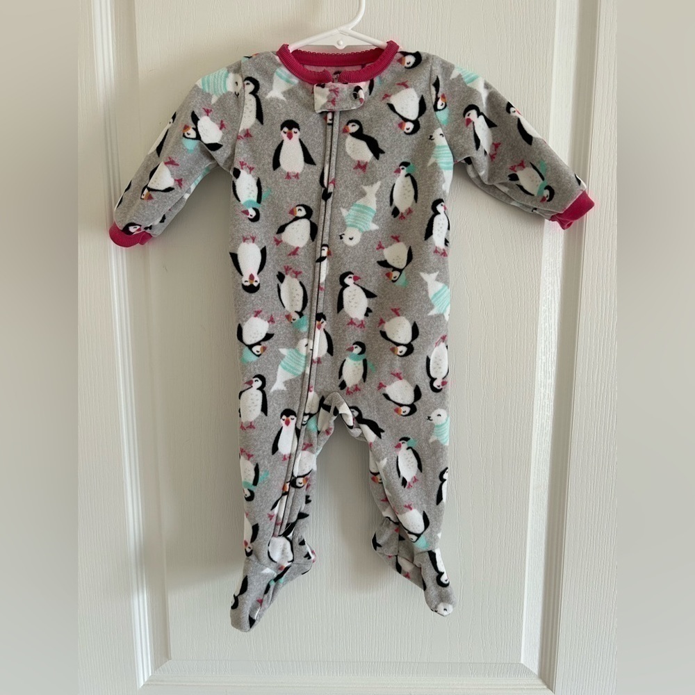 Carters Puffin/Seal Print Fleece Baby Pajamas 6M‌‌‌‌‌‌‌‌‌‌‌‌‌‌‌‌‌‌‌‌‌‌…‌‌‌‌‌‍‍‌